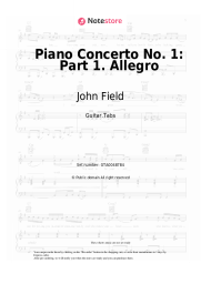 Sheet music, chords John Field - Piano Concerto No. 1: Part 1. Allegro