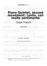 undefined Cesar Franck - Piano Quintet, second movement: Lento, con molto sentimento
