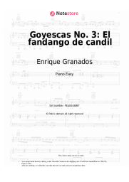 Sheet music, chords Enrique Granados - Goyescas, Book 1: No. 3 El fandango de candil