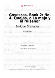 undefined Enrique Granados - Goyescas, Book 2: No. 4. Quejas, o La maja y el ruisenor