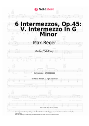 undefined Max Reger - 6 Intermezzos, Op.45: V. Intermezzo In G Minor