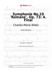 Sheet music, chords Charles-Marie Widor - Symphonie No.10 'Romane', Op. 73: 4. Final