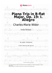 undefined Charles-Marie Widor - Piano Trio in B-flat Major, Op. 19: I. Allegro