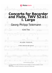 undefined Georg Philipp Telemann - Concerto for Recorder and Flute, TWV 52:e1: I. Largo