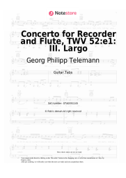 undefined Georg Philipp Telemann - Concerto for Recorder and Flute, TWV 52:e1: III. Largo