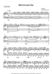 Sheet music, chords LANCO - Born to Love You