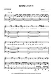 Sheet music, chords LANCO - Born to Love You