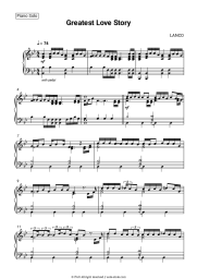 Sheet music, chords LANCO - Greatest Love Story