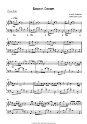 Sheet music, chords Arash, Helena - Dooset Daram