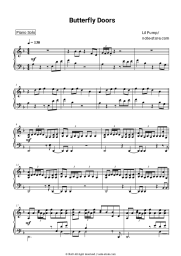 Sheet music, chords Lil Pump - Butterfly Doors