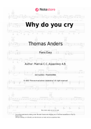 undefined Thomas Anders - Why do you cry