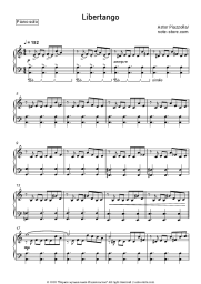 Sheet music, chords Astor Piazzolla - Libertango