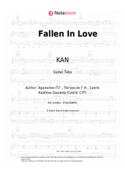 Sheet music, chords KAN, Cedric SYF - Fallen In Love