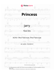 Sheet music, chords Jarry - Princess