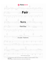 Sheet music, chords Nura - Fair