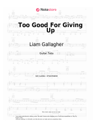 undefined Liam Gallagher - Too Good For Giving Up