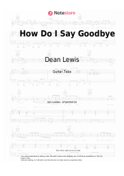 undefined Dean Lewis - How Do I Say Goodbye