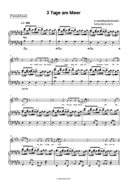 Sheet music, chords AnnenMayKantereit - 3 Tage am Meer