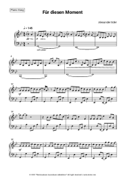 Sheet music, chords Alexander Eder - Für diesen Moment
