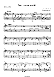 Sheet music, chords Alexander Eder - Ganz normal gestört