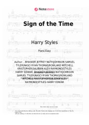 Sheet music, chords Harry Styles - Sign of the Time
