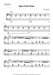 Sheet music, chords Harry Styles - Sign of the Time