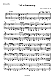 Sheet music, chords Middle Of The Road - Yellow Boomerang