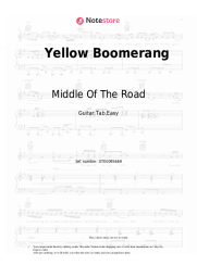 Sheet music, chords Middle Of The Road - Yellow Boomerang