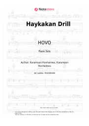 Sheet music, chords HOVO - Haykakan Drill