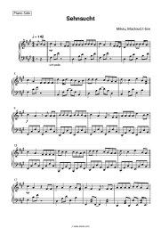 Sheet music, chords Miksu, Macloud, t-low - Sehnsucht