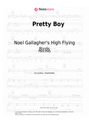 Sheet music, chords Noel Gallagher's High Flying Birds - Pretty Boy