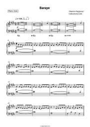 Sheet music, chords Shervin Hajipour - Baraye