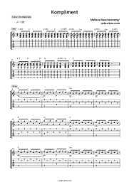Sheet music, chords Melissa Naschenweng - Kompliment