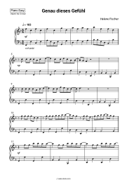 Sheet music, chords Helene Fischer - Genau dieses Gefühl
