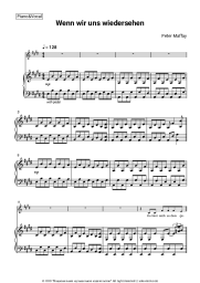 Sheet music, chords Peter Maffay - Wenn wir uns wiedersehen