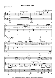 Sheet music, chords LEA, LUNA - Küsse wie Gift