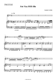 Sheet music, chords Easton Corbin - Are You With Me