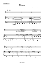 Sheet music, chords Herbert Grönemeyer - Männer