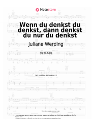 Sheet music, chords Juliane Werding - Wenn du denkst du denkst, dann denkst du nur du denkst