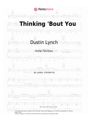 Sheet music, chords Dustin Lynch, MacKenzie Porter - Thinking 'Bout You
