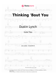 Sheet music, chords Dustin Lynch, MacKenzie Porter - Thinking 'Bout You